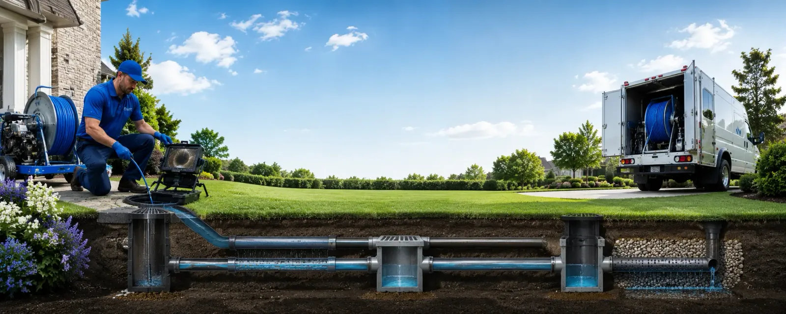 Outdoor drain cleaning information for Ridgefield Park, NJ